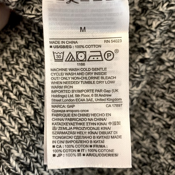 Gap Long Sleeve 100% Cotton Cable Knit Sweater - Picture 5 of 9